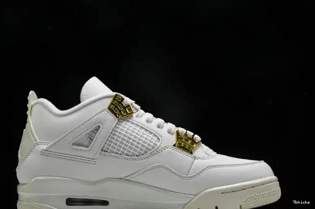 Cheap TBK Gold 4 AQ9129-170 Jordan Retro Metallic 0525